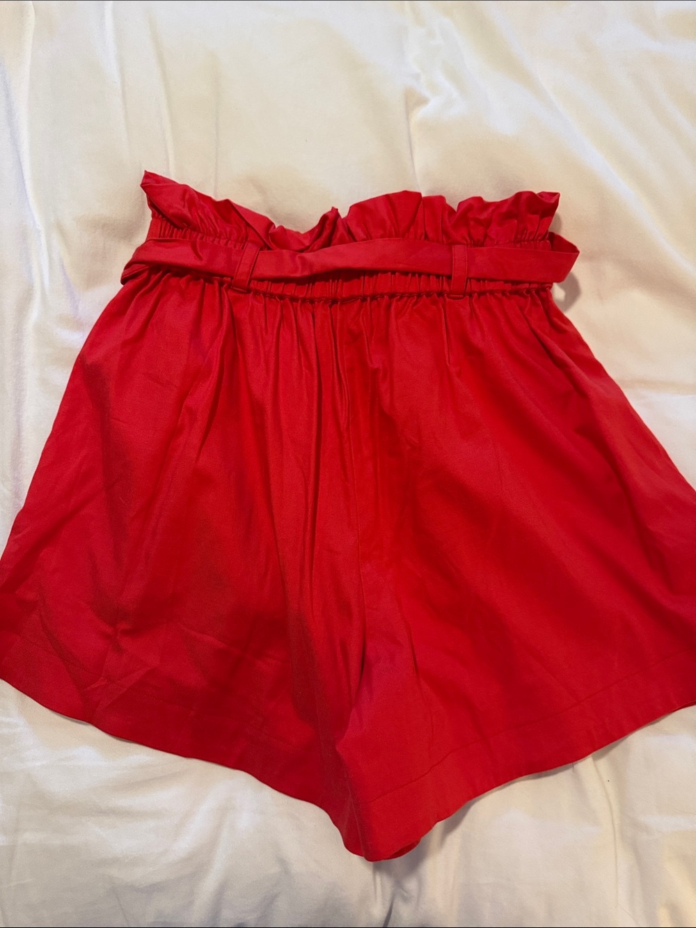 Crosby by Mollie Burch. Red Paperbag Waist Tie Shorts - Picture 3 of 3